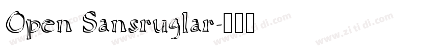 Open Sansruglar字体转换